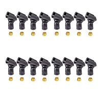 Kueohse 16 Pièces Support de Clip de Microphone Universel avec Adaptateurs D'Écrou 5/8 Pouces Mâle à 3/8 Pouces