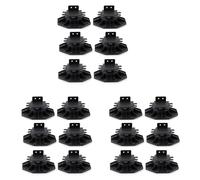 Kueohse 18 Socles de Support de Solive, Socle de Support Réglable pour Terrasse et Plancher pour Terrasse, Base en Bois
