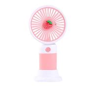 Kueohse 2 en 1 Mignon Ventilateur Téléphone Portable avec Flux d'air Puissant et Support Stable pour Se Rafraîchir en Été et Regarder des Films.