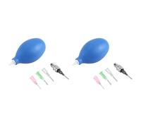Kueohse 2 Ensemble D'Outils de Poterie Fournitures Applicateur de Précision en Céramique Ensemble D'Embouts Applicateurs de 3 Onces (Bleu)