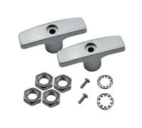 Kueohse 2 Jeux de Poignées de Valve de Déchets Grises de Remplacement pour Tige D'Extension de Valve de Déchets, Pièces de Camping-Car, Poignée de Tuyau de Réservoir