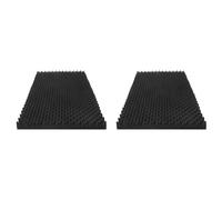 Kueohse 2 Paquet de Panneaux Acoustiques en Mousse, 48 X 24 X 2 Pouces Panneaux Insonorisants Haute Densité pour, le Bureau, la Salle D'Enregistrement,