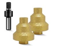Kueohse 2 Pcs Bits de Forage D'Ouvreur de Trous à Cône de Diamant, 20 mm 35 mm 50 Mm, Idéal pour la Coupe en Marbre et en Pierre