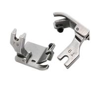 Kueohse 2 PCS T9 Pied-De-Biche Universel Ourleur Réglable en Acier Argenté Pied-De-Biche Multifonctionnel de Machine à Coudre