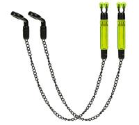 Kueohse 2 Pièces Détecteurs de Touche de Pêche à la Carpe Swingers Bobbins pour Indicateur D'Alarme de Pêche, Chaîne D'Alarme de Touche Outils de Pêche Cyan