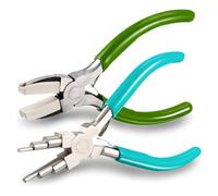 Kueohse 2 Pièces Outil de Fabrication de 6 en 1 Pince à Pince à Cintrer Les Fils pour la Fabrication de de Perles Bricolage Artisanat