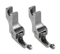 Kueohse 2 Pièces Pied-De-Biche à Guide Étroit Pieds de Machine à Coudre Industrielle à Point Noué Fermeture Éclair Pieds-De-Biche Universels Faciles à Utiliser, CR1/16NS (0.2)