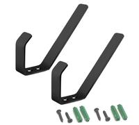 Kueohse 2 Pièces Porte-Casque de Moto Support de Casque Support Mural Présentoir de Casque Porte-Manteau Polyvalent pour