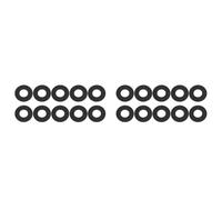 Kueohse 20 Pièces 0.5mm Roue de Pêche Alarme de Force de Décharge Spéciale Plaquette de Frein en Fiber de Bobine Filature Tambour Roue Accessoires