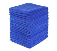 Kueohse 20 Pièces Absorbant Microfibre Voiture Maison Cuisine Lavage Propre Chiffon de Lavage Bleu
