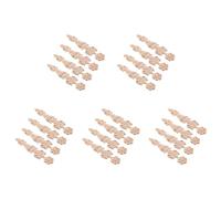Kueohse 20 Pièces Bois Sculpté Appliques Rétro Rond Sculpture sur Bois Décalcomanie Non Peint Meubles Armoire Décoration Murale Artisanat