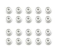 Kueohse 20 Pièces Séries 681ZZ Miniature Mini Roulements à Billes Métal Ouvert Micro-Roulement 1X3X1Mm