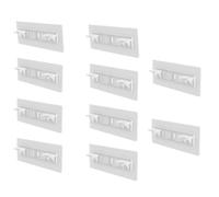 Kueohse 20 Pièces Support D'Étagère Chevilles Adhésives Support de Cloison de Placard Support D'Étagère Collant pour Cuisine Chambre Armoire Support Clips Mur Cintre Autocollant