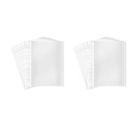 Kueohse 200 Pages A4 Pochette Perforée, Transparent 11 Trous Feuille de Protection Classeur Poche Papier Fichier Lettre Feuille Classeur Manches 8 Soie