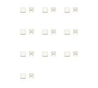 Kueohse 200 Touches XDA Profil PBT Le Clé pour Clavier Le Clavier Mécanique 1U 1X Blanc d'impression de Balle Personnalisé Le Clé pour Clavier MX Commutateurs XDA Hauteur, A