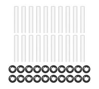 Kueohse 20ensembles Manchons Roulement Silencieux pour Charnière Porte Garage,11mm Diamètre Intérieur,80mm Longueur,Écrous Arbre Rouleaux,Joints Roulement pour Voitures,Camping-Cars,Garage