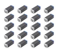 Kueohse 20X Adaptateur de Coupleur AC LED PowerCon, Connecteur D'Extension, Adaptateur Droit pour sur Panneau Speakon de Haute Qualité, Bleu à Blanc