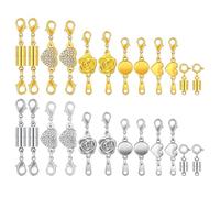 Kueohse 24 Fermoirs et Fermetures Magnétiques pour Colliers, Fermoirs Magnétiques Ronds et Cylindriques Roses pour, Connecteur de Verrouillage pour Colliers