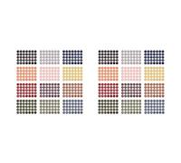 Kueohse 24 Pièces Coloré Rond Numéro Date Autocollant Journal Cahier Étiquette Autocollants Papeterie Enveloppe Étiquettes de Scellage A