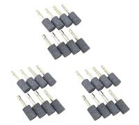 Kueohse 24 Pièces de Meule Cylindrique - Pointe de Meulage Montée sur Pierre Abrasive à Tige Hexagonale de 1/4 de Pouce pour Perceuse à Outil Rotatif (20 mm)