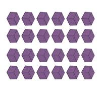 Kueohse 24 Pièces Panneau Acoustique Auto-Adhésif Hexagone Doublé en Y Panneau Insonorisant Isolation Phonique Panneaux Muraux Ignifuges Haute Densité