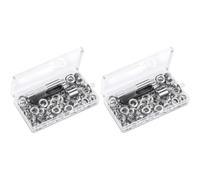 Kueohse 240 Ensembles D'Œillets à Œillets, Kit D'Œillets 1/2 Pouce avec Outils et Boîte de Rangement, Argent