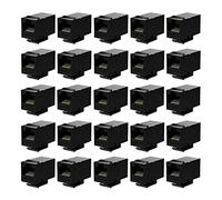 Kueohse 25 Pcs Rj45 Coupleur Cat6 Jacks Inline Coupleur à Insert Coupler