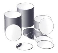 Kueohse 25 Pièces Acryliques Mini Taille Miroir Rond Adhésif Miroir Rond Artisanat Carreaux de Miroir pour L'Artisanat (4 Pouces de Diamètre) Facile à Utiliser