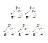 Kueohse 25 Pièces Créatif Café Tamper Porte-Clés Portafilter Moka Pichet Porte-Clés Portable Café Accessoires Cadeau