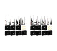 Kueohse 2Ensemble Kit de 7 Mécanismes D'Horloge Murale, Mécanisme de Mouvement D'Horloge à de 12 mm pour Le Remplacement de Pièces de Réparation D'Horloge DIY