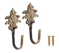 Kueohse 2Pcs Crochet Embrasse Embrasse Rideau Embrasse Crochet Murale Bronze