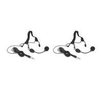Kueohse 2pièces 6.35MM Plug Dynamique Bandeau Microphone Crochet d'oreille Microphone Convient pour WH20TQG Instrument de Musique Guitare