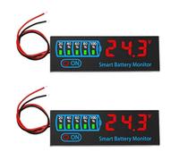 Kueohse 2X 18650 Li-Ion Lipo Lithium Test 7-55V Acide Batterie Indicateur de Niveau Testeur LEDAffichage Compteur Module Capacité Tension Compteur,C