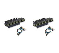 Kueohse 2X Adaptateur de Bureau SATA vers SAS Convertisseur 6 Gbit/S SATA (7 et 15) 22 Broches Mâle vers SAS 29 Broches, Carte D'Extension pour Disque Dur SAS 2,5 Pouces 3,5 Pouces