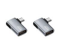 Kueohse 2X Adaptateur de Câble OTG 4K Alimenté Micro-USB vers USB avec en Angle. Convient pour Tablette, TV (Droite)