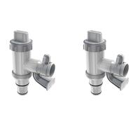 Kueohse 2X Adaptateur de Tuyau de Piscine, Support de Tuyau de Piscine et Valve à Piston, Pièces de Rechange pour Piscines Hors Sol, B