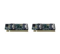 Kueohse 2X Adaptateurs de Carte D'Extension Externe Haute Vitesse SFF-8654 vers PCIe X16 Adaptateurs SFF-8654 Carte Ordinateur pour Serveur 1U