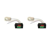 Kueohse 2X Ampèremètre à Effet Hall, Voltmètre DC 0-300 V 50 A, Moniteur de Batterie LED, Compteur de Tension de Courant Numérique 12 V 24 V 36 V 48 V 60 V pour Voiture