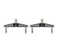 Kueohse 2X Barre de Traction LAT Multi-Prises pour Salle de Sport à Domicile, Plaque D'Écartement, Système D'Accessoires de Traction LAT, Poignée de Machine à Câble