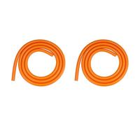Kueohse 2X Boîtier Interne de Vélo Amortisseur de Levier de Vitesse Acheminement du Câble de Frein Protection du Cadre de Vélo Éponge D'Isolation Phonique Orange