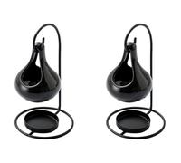 Kueohse 2X Brûleur à, Brûleur de Cire, Brûleur D'Aromathérapie, Diffuseur D' en Céramique, Bougie pour Décoration de Chambre à Coucher, Spa, Yoga