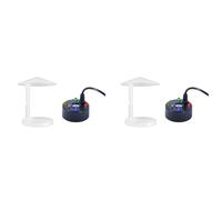 Kueohse 2X Brumisateur à Ultrasons USB 4 LED avec Protection Anti-Éclaboussures, D'Intérieur, Brumisateur Portable pour Reptiles, Humidificateur D'Air