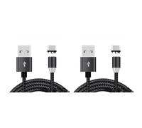 Kueohse 2X Câble de Charge Magnétique USB, Cordon de Charge Magnétique Chargeur de Téléphone Magnétique à Rotation de 540° (6,6 Pieds)