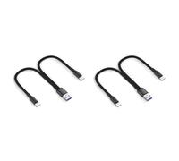 Kueohse 2X Câble de Charge Répartiteur de Type C à Double Port de Charge 6A Cordon de Périphérique Alimenté Appareils Type-C + Type-C Alimentés