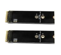 Kueohse 2X Carte Adaptateur M.2 B-Key vers M.2 M-Key NVME ou B-Key, Module de Carte Réseau 4G 5G avec Emplacement pour Carte SIM
