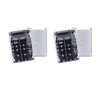 Kueohse 2X Carte Adaptateur M.2 SSD vers U.2 Convertisseur Adaptateur M.2 NVMe NGFF SSD vers PCI-E U.2 SFF-8639 PC-E3.0X4 M2 pour 2230/2260/2280