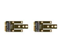 Kueohse 2X Carte Adaptateur MPCIE vers Emplacement D'Extension Key-B MINIPCI-E vers M.2 NGFF NIC Carte Adaptateur Interface WiFi vers Carte Adaptateur M A