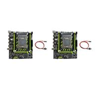 Kueohse 2X Carte Mère de PC X79G + Câble de Commutation LGA2011 4XDDR3 RECC RAM Slot M.2 NVME PCIE X16 6XUSB2.0 SATA3.0 Server Motherboard