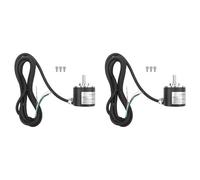 Kueohse 2X Codeur Incrémental Rotatif 38S6G5-B-G24N AB Connexion Biphasée 50P/R 5-24V Arbre Plein Collecteur Ouvert DC Sortie NPN