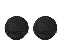 Kueohse 2X Compact pour Caisse avec Bandoulière Poches Extérieures Accessoire pour Instrument de Musique Noir 40x18 cm